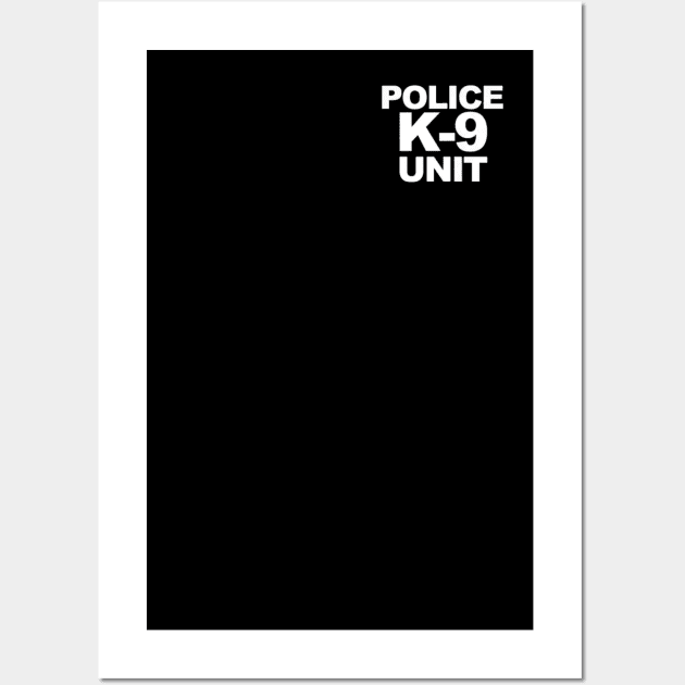 Police K 9 Unit Front & Back Print Law Enforcement Police K9 Wall Art by Sinclairmccallsavd